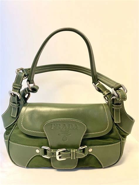 olive green prada handbag|vintage prada handbags.